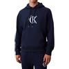 Calvin Klein Felpa Calvin Klein con cappuccio in spugna di cotone con logo da uomo rif. LV04RE255G, Blu
