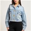 Armani Exchange Giacca Giubbotto Armani Exchange in denim da donna rif. XW002260 AF21338, Denim blu