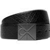 Calvin Klein Cintura Calvin Klein Double-Face In Pelle Con Logo da Uomo rif. LV04D7083G, Nero-nero