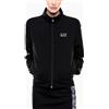 EMPORIO ARMANI EA7 Felpa Emporio Armani EA7 Con Zip Dynamic Athlete In Tessuto Tecnico Natural Ventus7 Asv da donna rif. 7W001152 AF12501, Nero