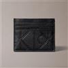 Calvin Klein Portacarte Portafoglio Calvin Klein con emblem logo all-over stampato da uomo rif. LV04D1174G, Nero