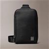Calvin Klein Borsa A Tracolla Calvin Klein con emblem logo Saffiano da uomo rif. LV04D3292G, Nero