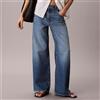 Calvin Klein Jeans Jeans Calvin Klein Wide Leg Cotton Linen da donna rif. LV047F731G, Denim blu