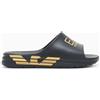 EMPORIO ARMANI EA7 Ciabatte Emporio Armani EA7 Slides Crusher Distance Con Maxi Logo da uomo rif. 7X000356 AF18618, Nero