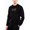 EMPORIO ARMANI EA7 Felpa Emporio Armani EA7 Girocollo Premium Label da uomo rif. 7M001563 AF17787, Nero