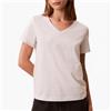 Calvin Klein Jeans T-shirt Calvin Klein Jeans scollo a V con monogramma da donna rif. LV047B205G, Grigio