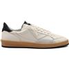 4B12 Scarpe Snekers 4B12 basse in pelle da uomo rif. PLAYNEW-U1001, Bianco-Nero