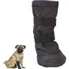 MUU Scarpe per Cani Stivali per Cani Paw Protector Stivali per Cani Impermeabili per Cani Zampe Ferite Traspiranti Regolabili Antiscivolo
