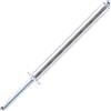 JIANDAXIN Rivesti rivetti ciechi in alluminio extra-lunghi, testa bombata, stelo in acciaio - DIN 7337 A - Per lamiere spesse (Ø4,8x70mm - 50 pezzi)