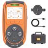 TopTes Guard-863Pro Rilevatore di Gas, Monitor per 4 Gas H2S, CO, LEL e O2, con Schermo a Colori TFT, Sensore O₂ Potenziato (Durata 5 Anni), Esportazione Dati USB, 18h Batteria, per Casa e Lavoro