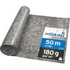 kör4u Tessuto non tessuto da pittura, 50 m, 180 g, antipolvere, antiscivolo, per ristrutturazioni, traslochi e progetti fai da te