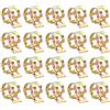 QUARKZMAN 20Pcs Fascette A Molla Tipo Banda 13.5mm Fascette Per Tubi Carburante Clip A Molla Per Tubi In Silicone Sottovuoto Bassa Pressione Colorati