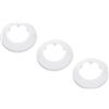 PATIKIL 3pz Coperture Copri Tubi per Tubo Acqua 63mm Rosetta Termosifoni, Copricalorifero Termosifone Plastica Accessori Termosifoni per Tubi Riscaldamento Scudo Collare Parete, Bianco