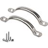 SeeRaphee Tirata cava in acciaio inox maniglie porta manopole cassetto tira con viti 120mm 20PCS