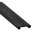 IGTOPS Corrimano in PVC per Scale - Profilo per Ringhiere delle Scale in Plastica con Protezione, 40 x 8 mm (Nero - 2 m)