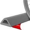 Lonwiner 100cm Barriera Doccia Ferma Acqua, Bordo per Piatto Doccia Silicone Flessibile e Durevole Barriera all'Acqua Protezione da Calli (grigio, 1m)