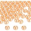 QUARKZMAN 580pz 10mm Perle di Perle Champagne ABS Perle Finte Riempitivi per Vasi 300g Riempitivo Decorativo per Artigianato Centrotavola Creazione di Gioielli Decorazione Acquari