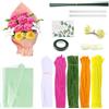 wuyukeji Set di 270 detergenti per pipa per fai da te, per fiori con carta da regalo, nastro adesivo, per la produzione di decorazioni per bouquet di fiori