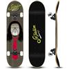 Sefulim 31 x 8 Pollici Skateboard Completo 7 Strati Acero Canadese Double Kick Deck concavo Skateboard per Ragazzi Ragazze Adolescenti Adulti Principianti