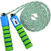 KONVINIT Corda per Saltare per Bambini,Corda per Saltare con contatore,Regolabile Jump Skip Rope con la Funzione di conteggio per Giochi scolastici o attività all'aperto,Green