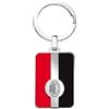 Seven Portachiavi Milan con logo,Rosso Nero, In Acciaio, Bambini e Ragazzi, Squadra di Calcio, Idea regalo per tifosi