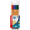 STABILO PENNE FINELINER STABILO POINT 88 PUNTA 0,4 MM ASTUCCIO 6 PZ 88/6