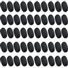 JCKD 50 pezzi di ricambio per microfono parabrezza, schiuma per microfono, mini microfono auricolare parabrezza, schiuma ad alta densità, per lezioni, performance palcosceniche, conferenze (nero)