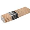 Vaisoeny Bacchette per batteria 2B, con punta in nylon, set di bacchette per batteria acustica o batteria elettronica, con punta ovale in nylon, per batteristi e principianti (12 paia)