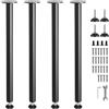 VEVOR Gambe per Tavolo da 4 Pezzi con Piastra di Montaggio, Kit di Gambe per Scrivania Lunghezza 762 mm in Acciaio Capacità Carico max. 544kg, Set di Gambe Regolabili per Mobili Tavolo da Casa Ufficio