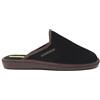 NORDIKAS - Scarpe da casa da uomo aperte top line - Scarpe Nordikas felpate, pantunfle antiscivolo realizzate in Spagna - Scarpe da casa suola in memoria, Nero , 44 EU