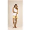 Gary Pigiama spalla larga pantaloncino donna Jersey Gary 5361, GIALLO