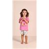 Gary Pigiama Gary neonata bambina manica corta puro cotone jersey 1114, FUXIA