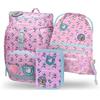 Baagl Airy - Set di 3 zaini per la scuola elementare, zaino per la scuola primaria per bambini, zaino per la scuola, Minecraft Panda, Mittelgroße, Ultraleggero