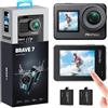 AKASO Action Cam Videocamera Video in 4K 30FPS 20MP Comandi Vocali Doppio Schermo