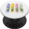 Floral Artistry Collection Acquerello Fiori Primavera Botanico Bloom Art PopSockets PopGrip Adesivo