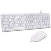Bluestork Combo tastiera e mouse cablati - BLUESTORK - KB Mac - Compatibile con Mac - Bianco