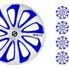 Sparco Spc1475Svblc Set Copricerchi 4 Pezzi Sicilia 14 Pollici Argento/Blu/Carbono