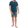 CALIDA Relax Streamline Set di Pigiama, Petrolio Profondo, 46-48 Uomo