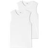 Uncover by Schiesser Schiesser Uncover by Canottiera da Uomo, con Scollo Rotondo, Taglia M, Confezione da 2 Pezzi, Colore: Bianco, Bianco, M