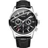 LIGE Orologio Analogico Quarzo da Uomo con Cinturino in Pelle LG9866H+MC+JP