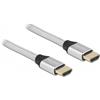 Delock Cavo Hdmi Delock Ultra High Speed 48 Gbps 8K 60 Hz 0.5m Argento [85365]