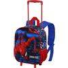 Spiderman Marvel Spider-Man - Zaino trolley asilo 3D per bambini, Poliestere, 31cm