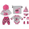 BABY born Deluxe Kit Accessori Basici - per Bambole da 43 cm - Include Poncho, Body, Ciuccio e Altro - Facile per Le Mani Piccole - Promuove empatia e abilità sociali - età: 3+ Anni