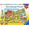Ravensburger - Puzzle, Vacanze in Campagna, 3x49 Pezzi, Puzzle per Bambini, Età Consigliata 5+, 05249 3