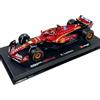 Burago Ferrari SF-24 Charles Leclerc #16 vincitore MONACO GP 2024 - Modellino Realistico Auto in Scala 1:43 - colore rosso Licenza Ufficiale Ferrari