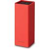 ECHTWERK Ceppo universale quadrato per coltelli, portacoltelli, organizzatore per coltelli da cucina, pratico supporto, contenitore salvaspazio per coltelli con inserto in setola, rosso, 30 cm