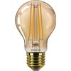 Philips LED Vintage Lampadina Goccia a Filamento Ambrata, 40W, E27, Luce Bianca Calda, Non Dimmerabile
