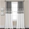 Lush Decor Night Sky - Tenda oscurante a pannello singolo, 100% foderata, 213,4 x 106,7 cm, colore: grigio e bianco