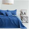RESTILO AmeliaHome Copriletto blu celeste 260 x 280 cm copriletto double face Ultrasonic trapuntatura poliestere Softa