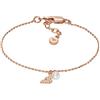 Emporio Armani Bracciale Da Donna Core Extensions, Lunghezza: 151mm+34mm, Larghezza: 8.6mm, Altezza: 4mm Bracciale In Oro Rosa E Argento, EG3575221, Oro burro